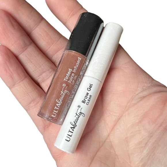 Ulta Beauty Tinted Juice Infused Lip Oil & Clear Brow Gel Travel Size Mini NEW - Picture 5 of 8